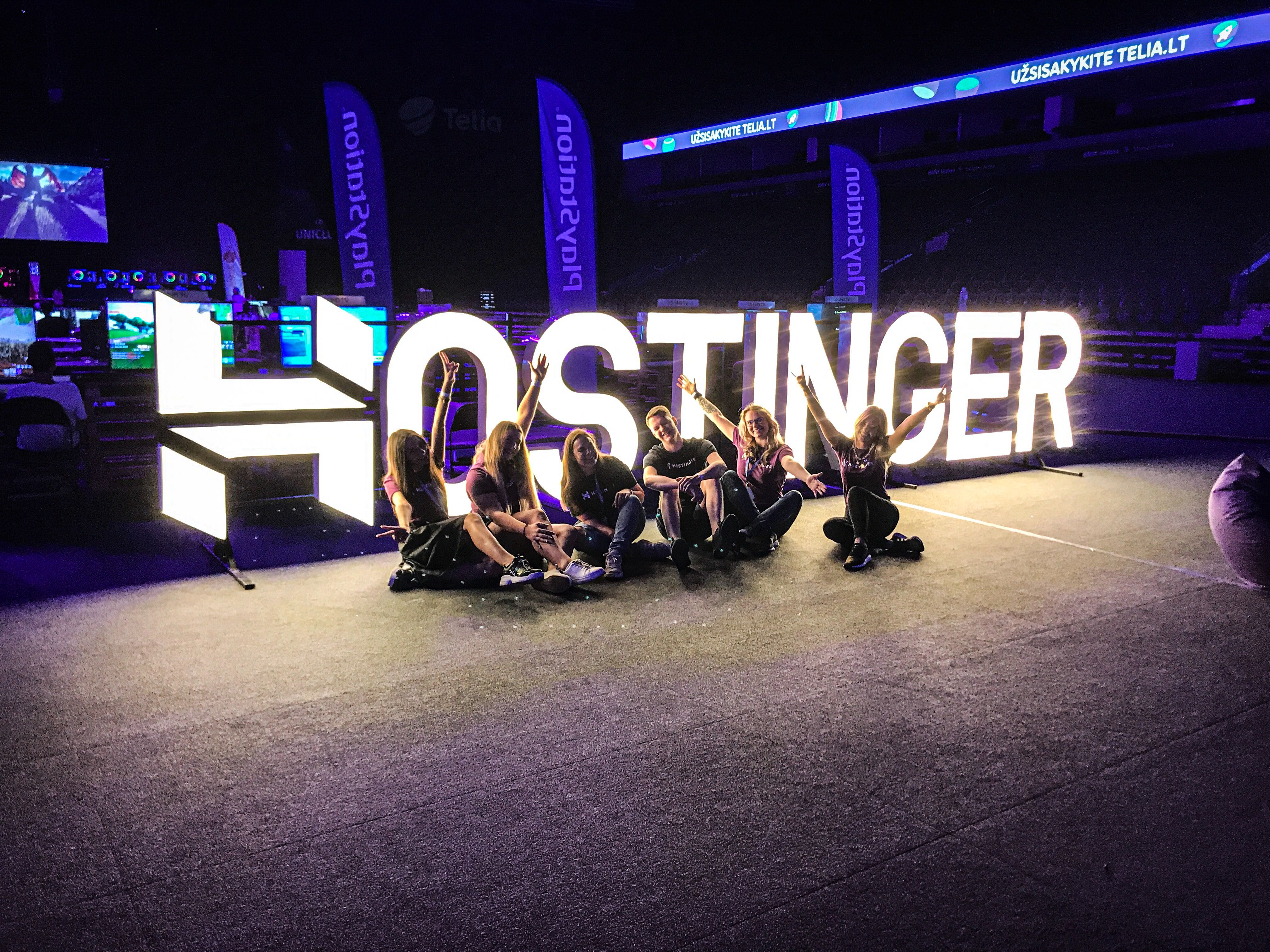 Hostinger team trade show